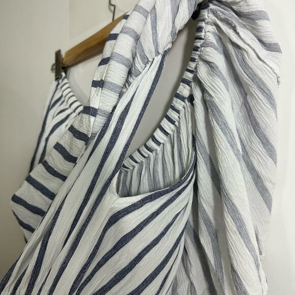 Mudpie Off Shoulder Striped Jumpsuit XS - Picture 10 of 11